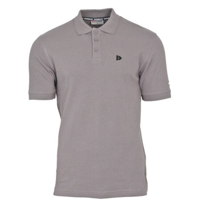 Donnay Heren - 3-Pack - Polo shirt Noah - Zwart / Wit / Steel Grey