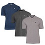 Donnay Heren - 3-Pack - Polo shirt Noah - Navy / Donkergrijs / Steel Grey
