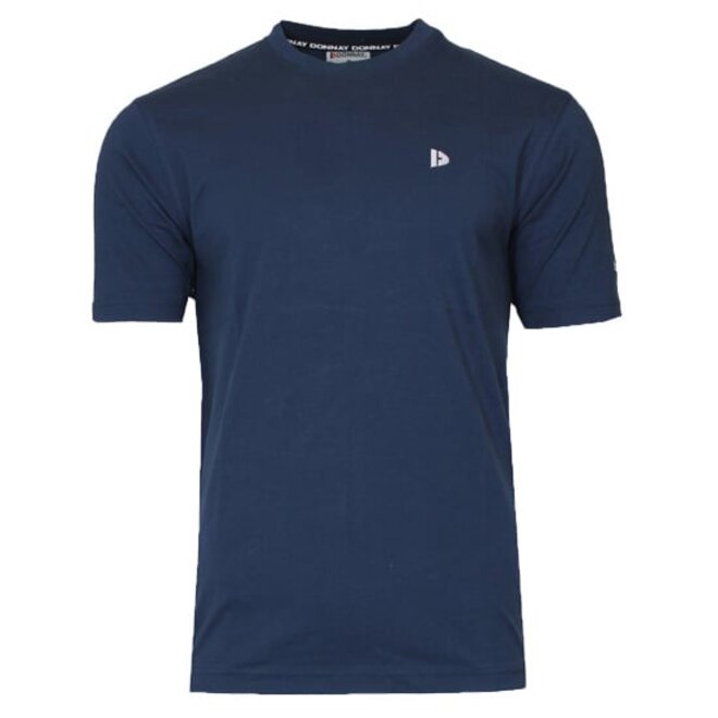 Donnay Heren - 3-Pack - T-Shirt Vince - Zwart/Navy/Steel Grey