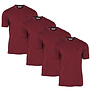 Donnay Heren - 4-Pack - T-Shirt Vince - Burgundy