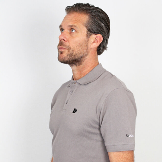 Donnay Heren - 3-Pack - Polo shirt Noah - Zwart / Wit / Steel Grey