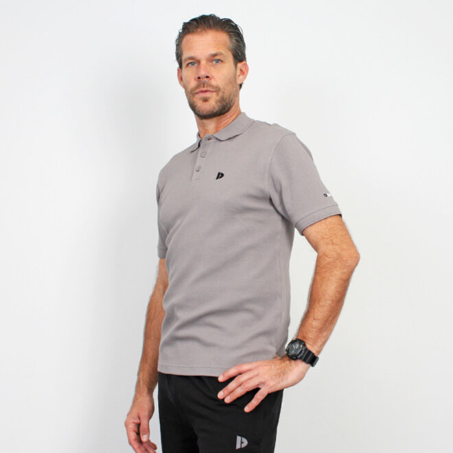 Donnay Heren - 3-Pack - Polo shirt Noah - Navy / Wit / Steel Grey