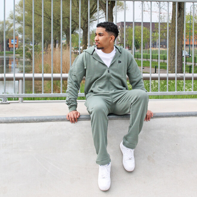 Donnay Heren - Joggingbroek rechte pijp Wess - Jungle Green