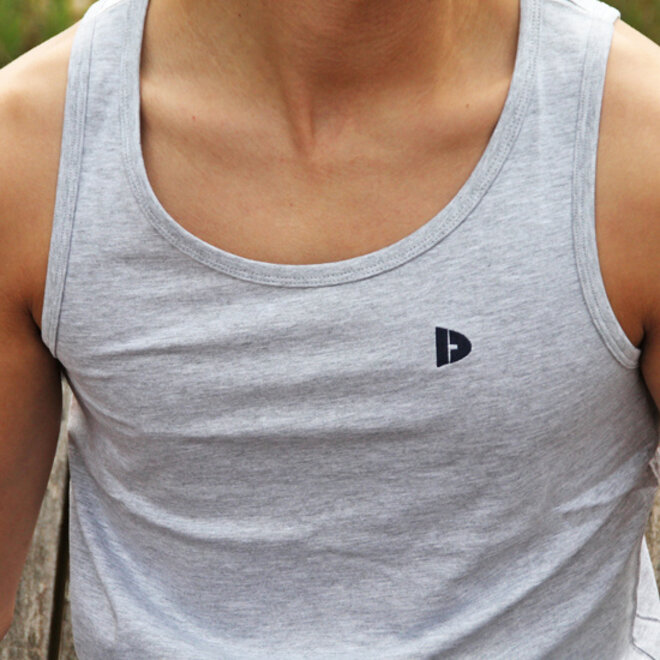 Donnay Heren - Singlet James - Lichtgrijs gemêleerd