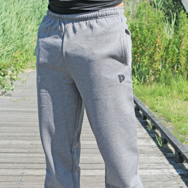Donnay Heren - Joggingbroek rechte pijp Wess - Zilvergrijs