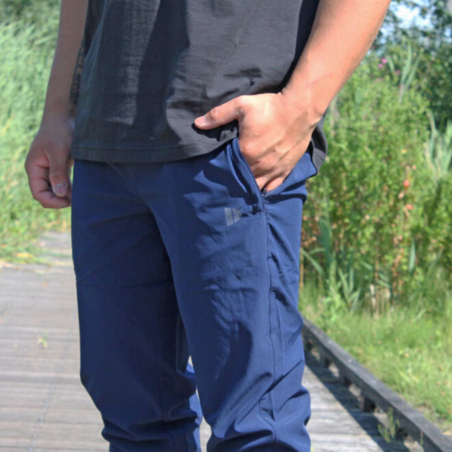 Donnay Heren - 2-Pack - Alex Stretch Trainingsbroek - Navy & Donkergrijs