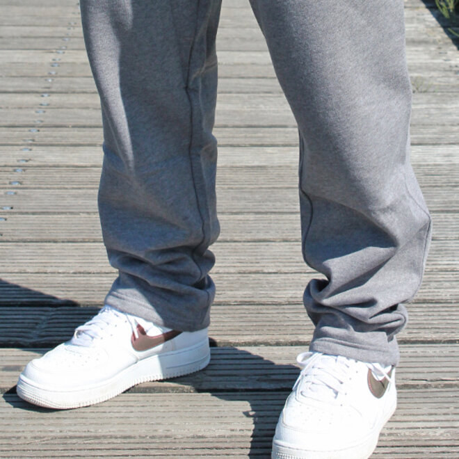 Donnay Heren - Joggingbroek rechte pijp Wess - Zilvergrijs