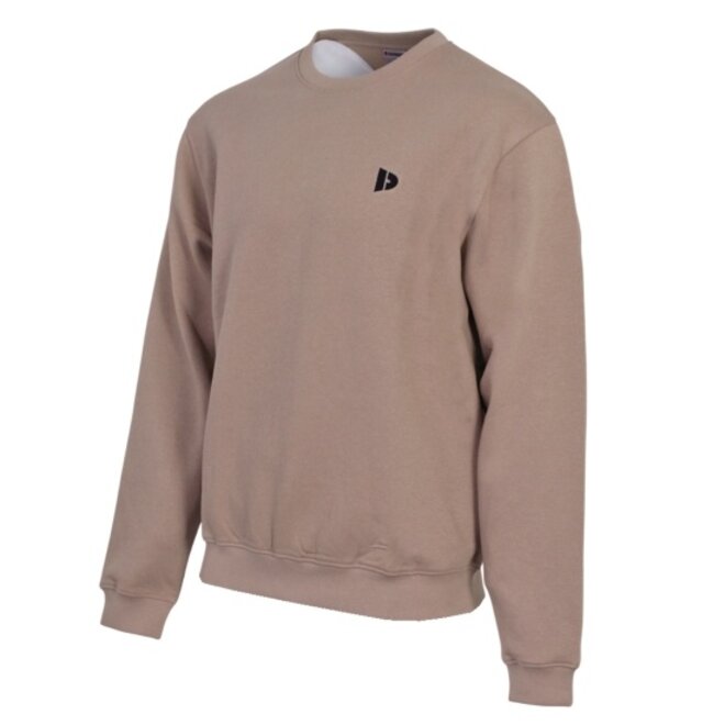 Donnay Heren - Fleece Crew Sweater Dean - Taupe Grey