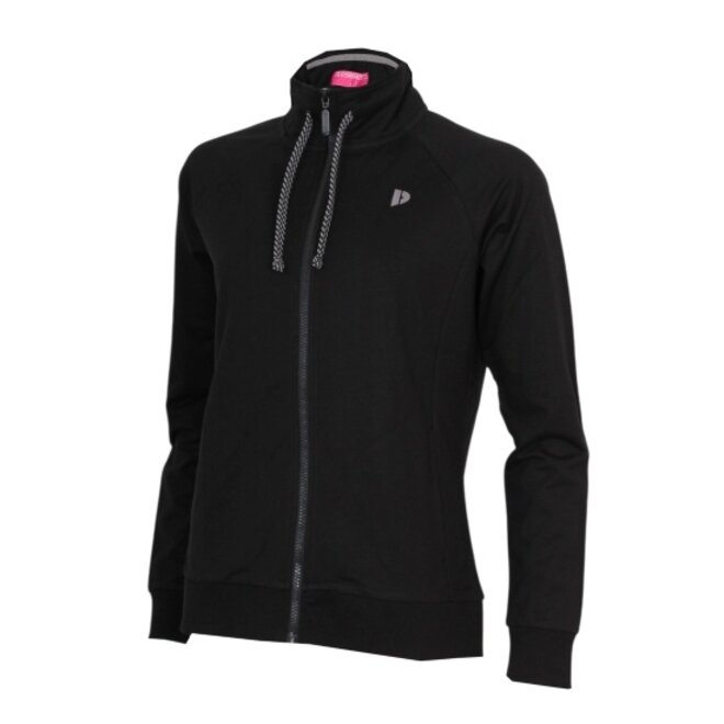 Donnay Dames - Stretch Vest met kraag Jamie - Zwart