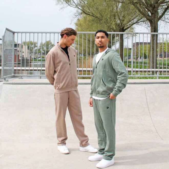 Donnay Heren - 2-Pack - Joggingbroek Wess - Donkergrijs & Taupe Grey