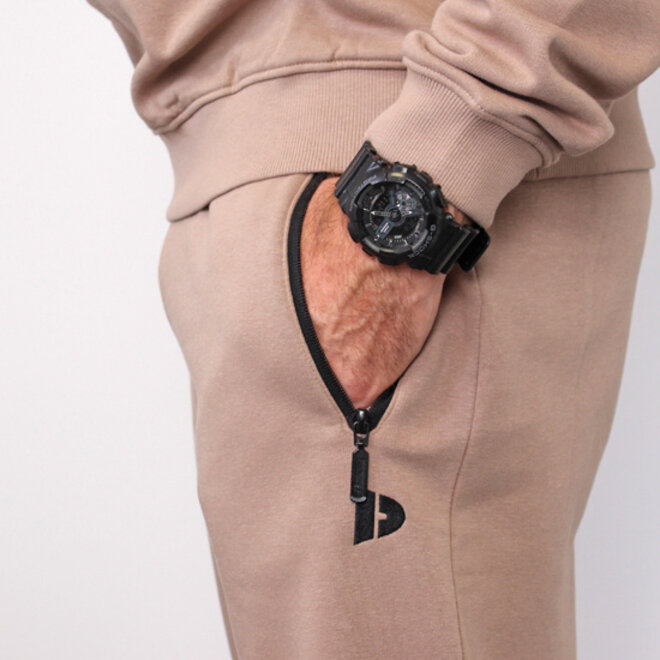 Donnay Heren - 2-Pack - Joggingbroek Jack - Donkergrijs & Taupe Grey