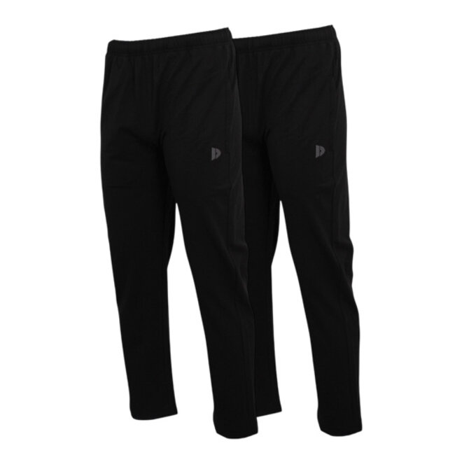 Donnay Heren - 2-pack - Stretch Joggingbroek Jorge - Zwart