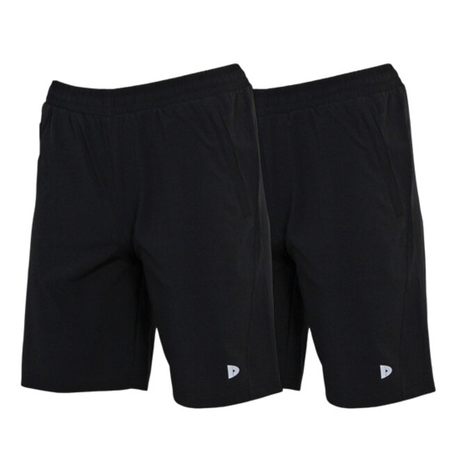 Donnay Heren - 2-pack - Sport Short Graig - Zwart