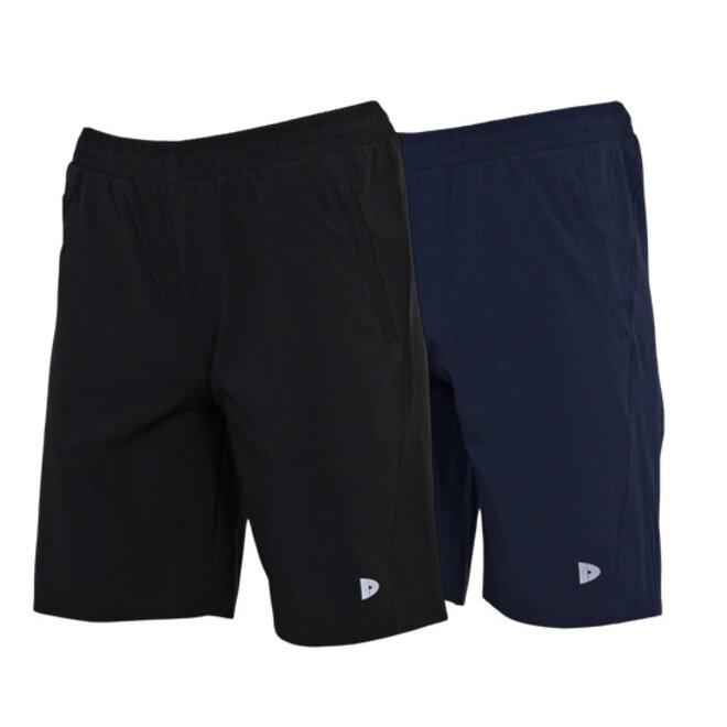 Donnay Heren - 2-pack - Sport Short Graig - Zwart & Navy