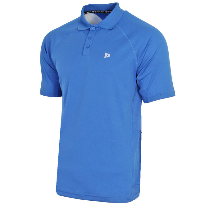 Donnay Heren - 2-Pack - Sport Polo Bjorn - True Blue & Poppy Red