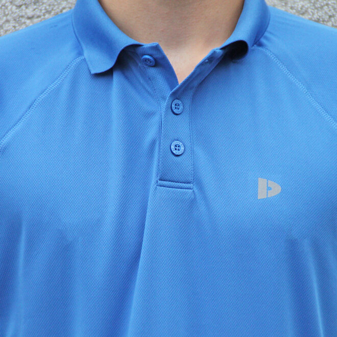 Donnay Heren - 2-Pack - Sport Polo Bjorn - True Blue & Steel Grey