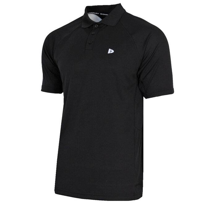 Donnay Heren - 2-Pack - Sport Polo Bjorn - Zwart & Steel Grey
