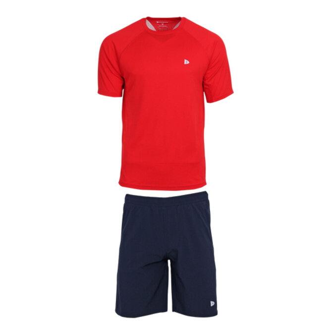 Donnay Heren - Sportset Jim - Navy  & Poppy Red