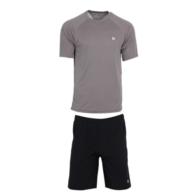 Donnay Heren - Sportset Jim - Zwart & Steel Grey