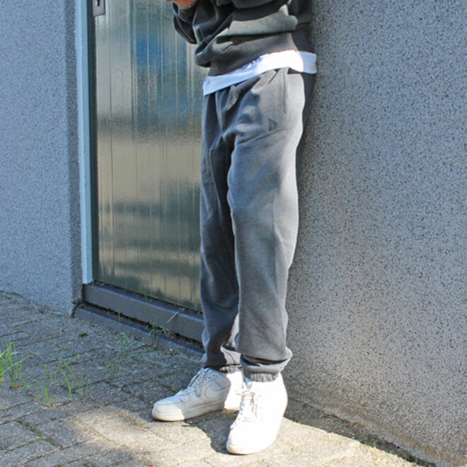 Donnay Heren - Joggingbroek Alec - Donkergrijs gemêleerd