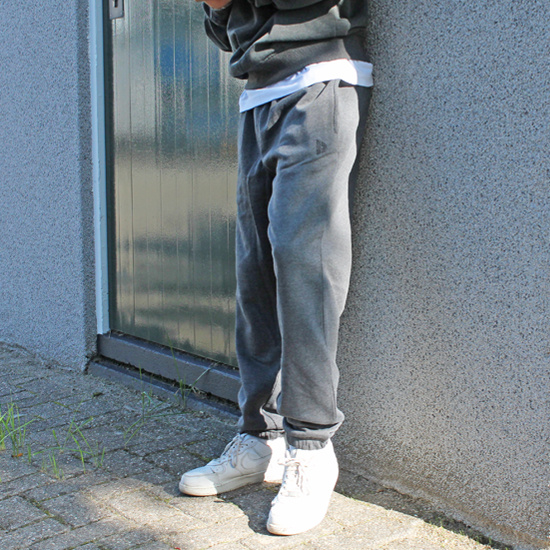 Donnay Joggingbroek met elastiek - Sportbroek - Heren - Maat S - Donker grijs gemÃªleerd