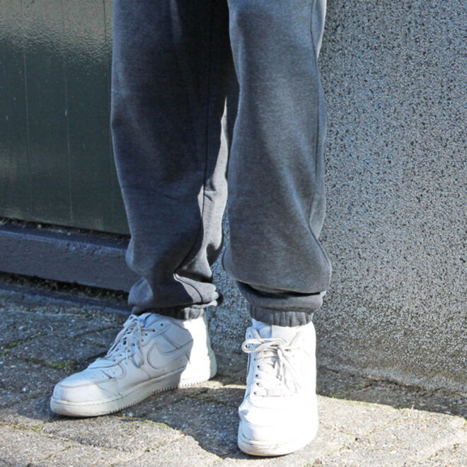 Donnay Heren - Joggingbroek Alec - Donkergrijs gemêleerd