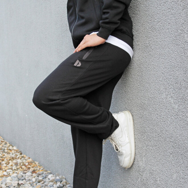 Donnay Heren - Joggingbroek rechte pijp Sky - Zwart