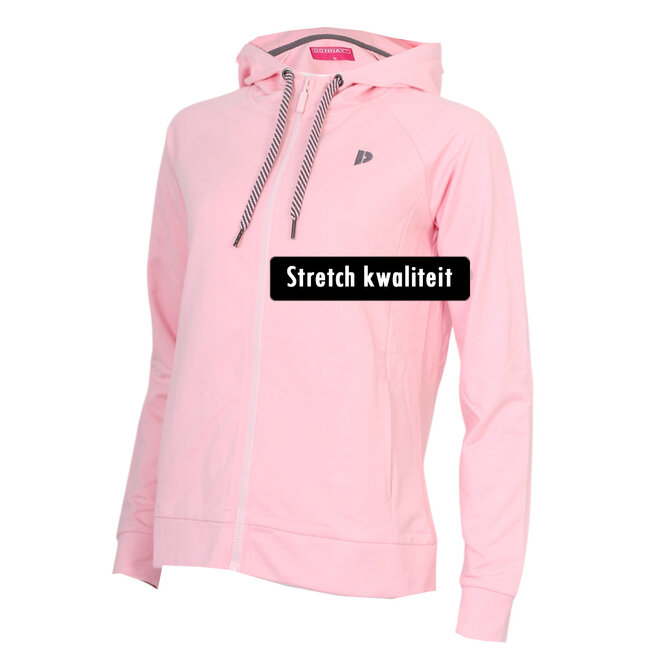 Donnay Dames - 2-Pack - Stretch Vest met capuchon Jale - Zwart  & Pink