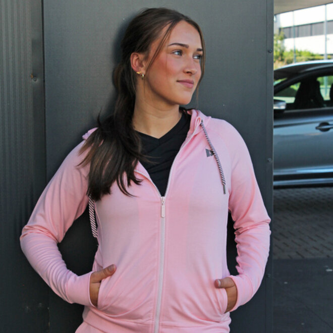 Donnay Dames - 2-Pack - Stretch Vest met capuchon Jale - Zwart  & Pink