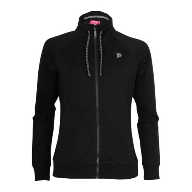 Donnay Dames - 2-Pack - Stretch Vest met kraag Jamie - Zwart & Donkergrijs