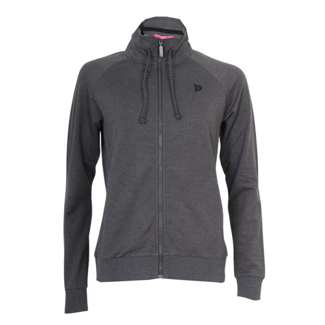 Donnay Dames - 2-Pack - Stretch Vest met kraag Jamie - Zwart & Donkergrijs