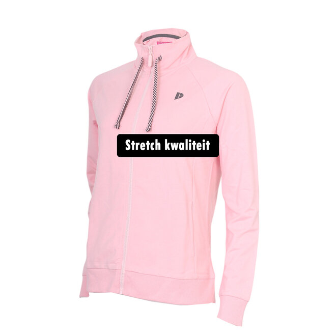Donnay Dames - 2-Pack - Stretch Vest met kraag Jamie - Zwart & Pink