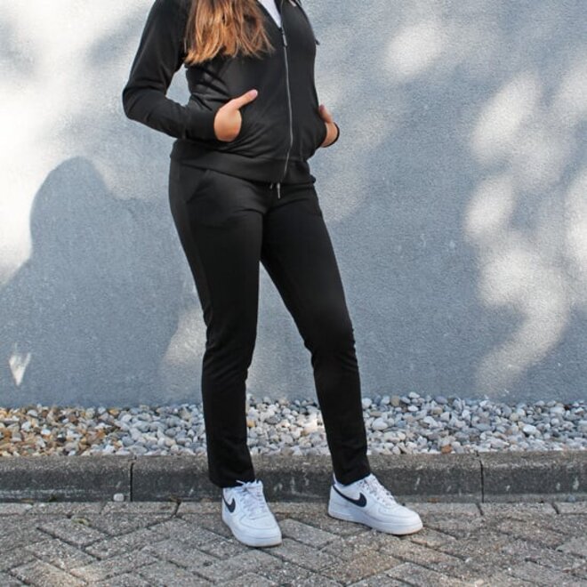 Donnay Dames - 2-Pack - Stretch Joggingbroek rechte pijp Nadia - Zwart