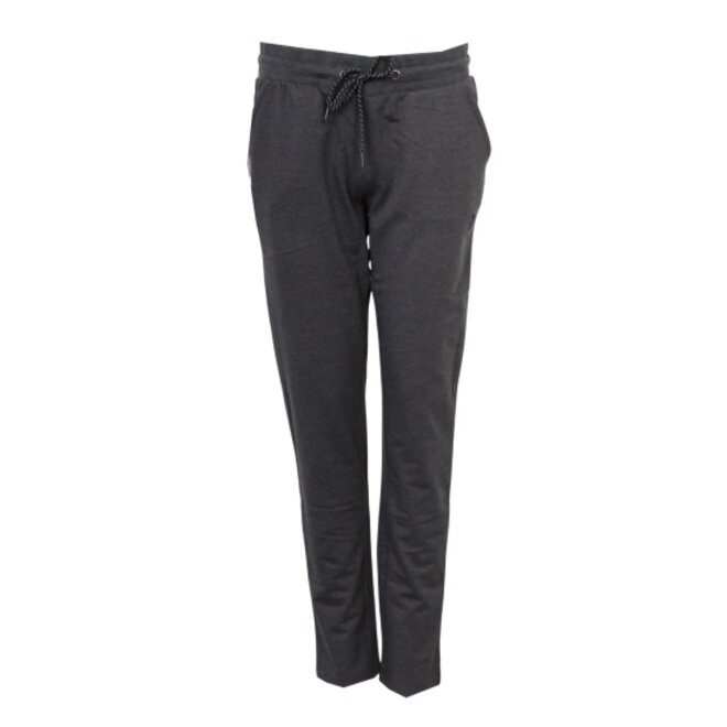 Donnay Dames - 2-Pack - Stretch Joggingbroek rechte pijp Nadia - Donkergrijs Gemêleerd