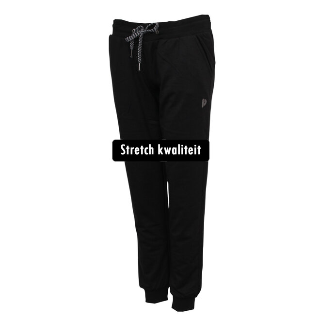 Donnay Dames - 2-Pack - Stretch Joggingbroek Jana - Zwart & Donkergrijs