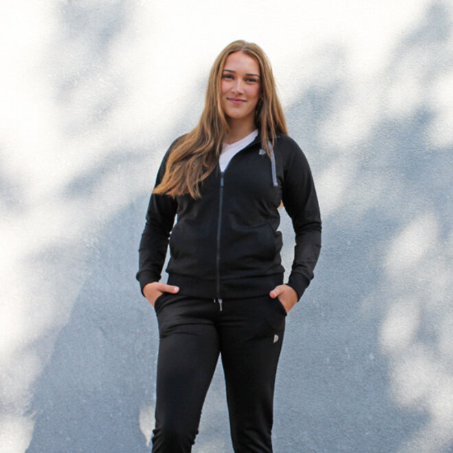 Donnay Dames - Joggingsuit Tess- Zwart