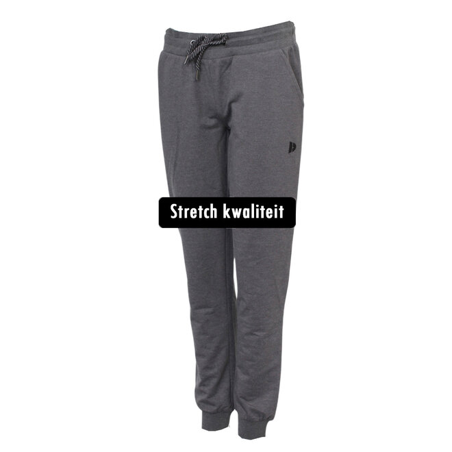 Donnay Dames - Joggingsuit Tess - Donkergrijs Gemêleerd