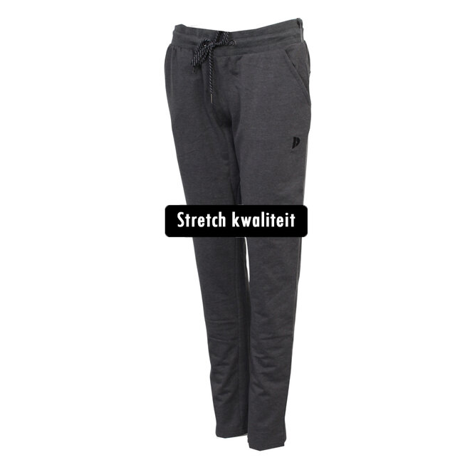 Donnay Dames - Joggingsuit Nora - Donkergrijs Gemêleerd