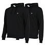 Donnay Heren - 2-Pack - Sweater met capuchon Sem - Zwart