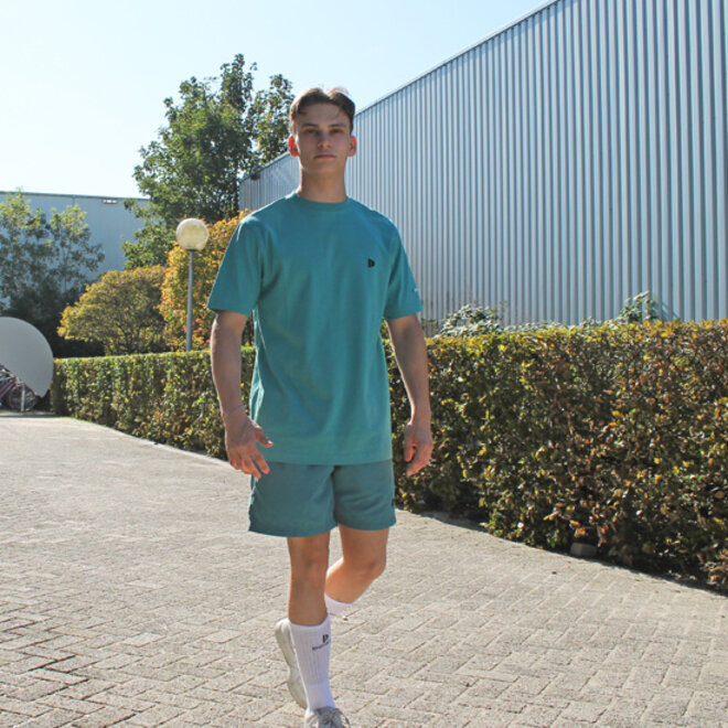 Donnay Heren - T-Shirt Vince - Teal Blue