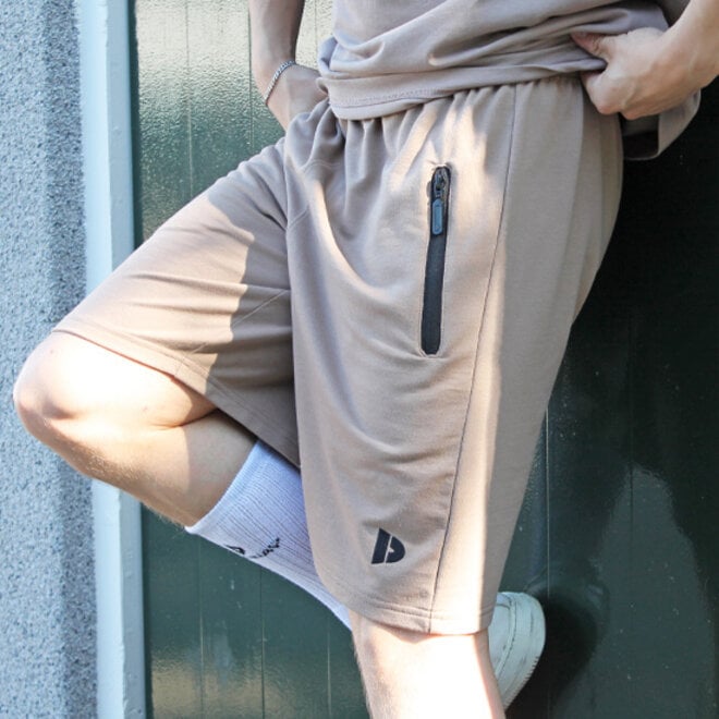 Donnay Heren - Korte joggingbroek Nick - Taupe Grey