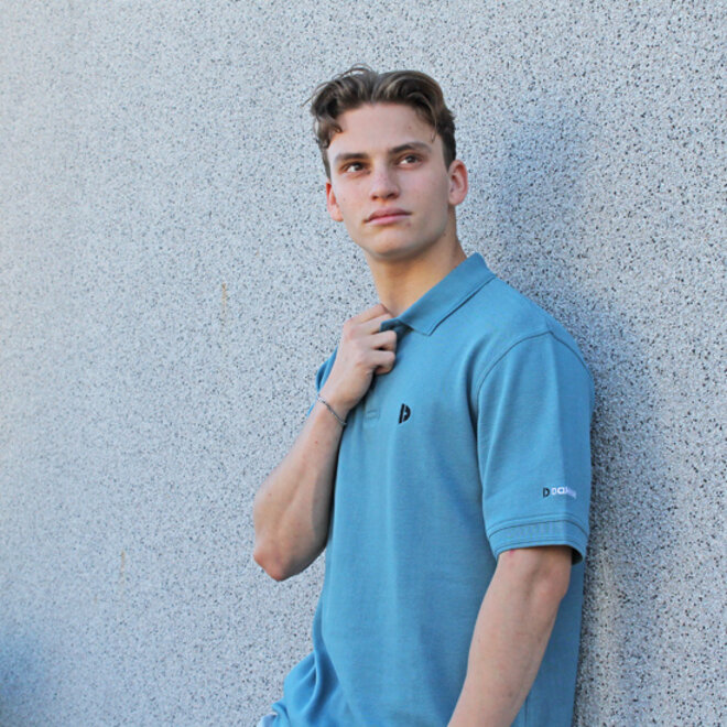 Donnay Heren - Polo shirt Noah - Light Denim Blue