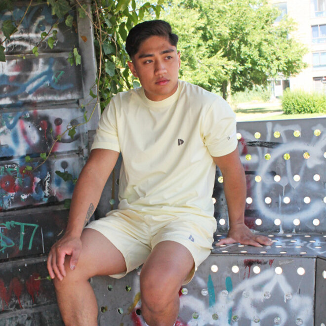 Donnay Heren - Kort Sport/zwemshort Toon - Pastel Yellow