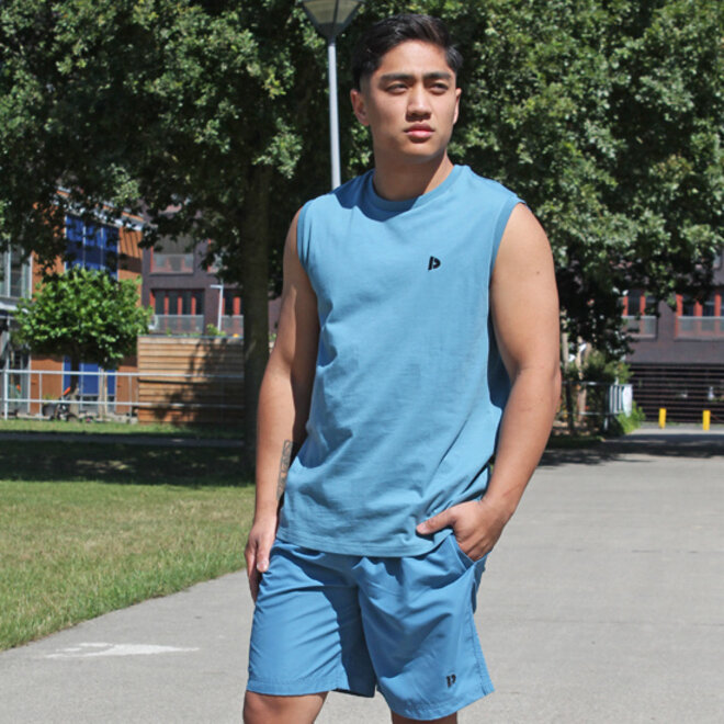 Donnay Heren - Korte sportbroek Ian - Light Denim Blue