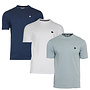 Donnay Heren - 3-Pack - T-Shirt Vince - Navy/Wit/Granite Green
