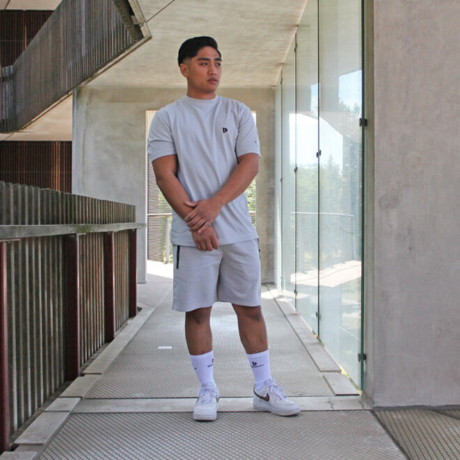 Donnay Heren - 3-Pack - T-Shirt Vince - Navy/Wit/Light Grey