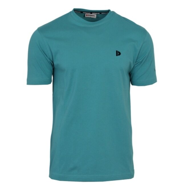 Donnay Heren - 3-Pack - T-Shirt Vince - Navy/Donkergrijs/Teal Blue