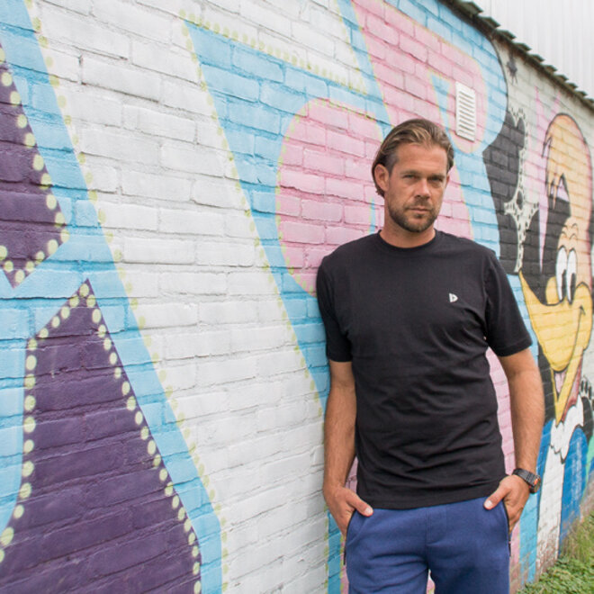 Donnay Heren - 3-Pack - T-Shirt Vince - Zwart/Donkergrijs/Light Grey