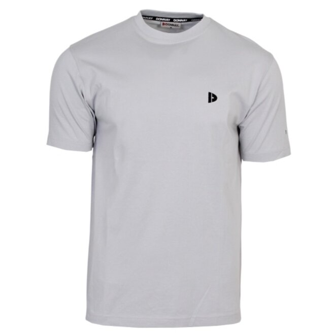 Donnay Heren - 3-Pack - T-Shirt Vince - Zwart/Donkergrijs/Light Grey