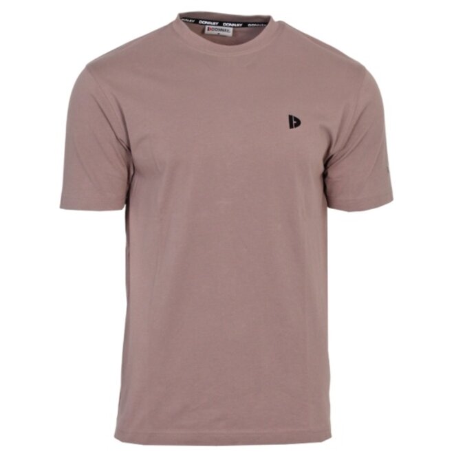 Donnay Heren - 3-Pack - T-Shirt Vince - Donkergrijs/Wit/Taupe Grey